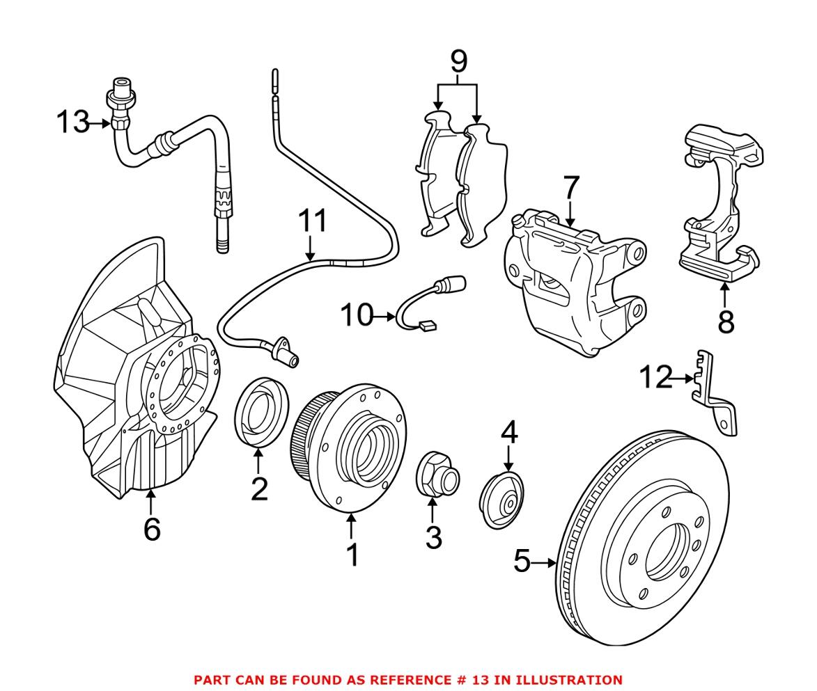 BMW Brake Hose - Front 34327837484